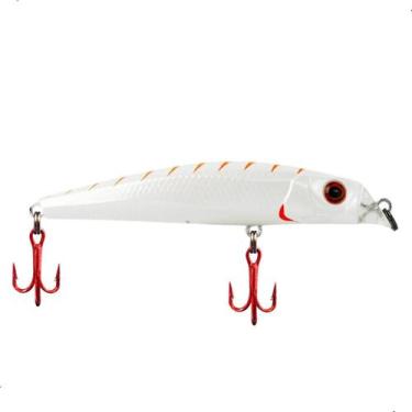 Imagem de Isca Artificial Rei do Rio 80 Sem Barbela Lipless Minnow Flutuante Mei