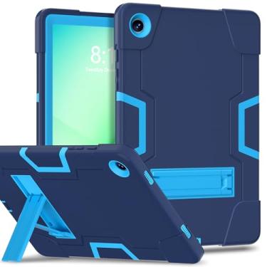Imagem de Lunivop Capa para tablet compatível com Samsung Galaxy Tab A11 Plus, capa /A9 Plus, 28 cm, com suporte integrado, capa protetora de tablet resistente para Samsung Tab A11+ Plus/A9 Plus, azul
