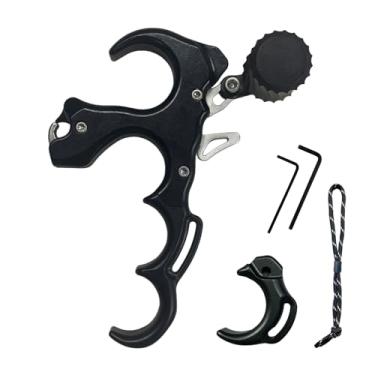 Imagem de BLANCOHABIL Auxiliares de liberação de tiro com arco - Preto