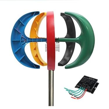 Imagem de HUIZHITENGDA Kit de turbina eólica de energia livre de 10000W, conjunto gerador de ímã permanente vertical de moinho de vento de 12V-220V com controlador para iluminação pública doméstica,24v