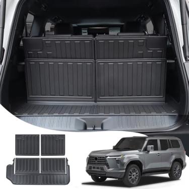 Imagem de LaIIker Tapete de porta-malas aplicável a Lexus Gx550 2024 2025 Compartimento de carga totalmente protetor Interlay totalmente cercado à prova d'água Tapete de compartimento de carga Acessórios de