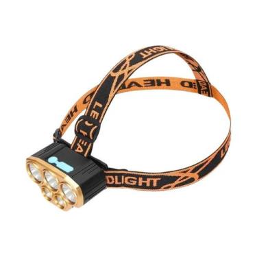 Imagem de Lanterna De Cabeça Recarregável Com 5 LEDs Ultra Brilhante, Bateria In