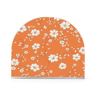 Imagem de Wassud Porta-guardanapos de acrílico margaridas, dispensador de guardanapos de papel moderno em forma de U para mesa, cozinha, sala de jantar, bancada 1 peça (comporta 50-60 guardanapos)