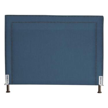 Imagem de Cabeceira Viviane Luxo Suede Cores - DS Estofados, King, Azul Royal