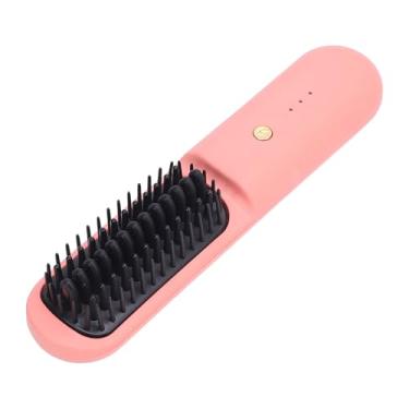 Imagem de ZJchao Escova Alisadora de Cabelo Sem Fio USB Recarregável Portátil Em Miniatura Pente de Ondulação para Viagens Em Casa Ferramenta de Estilo Material ABS Bateria de 2600mAh
