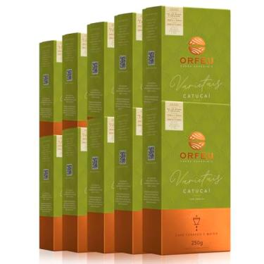 Imagem de Café Moído Premium Orfeu Catucaí Kit 10 Pacotes de 250g