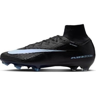 Imagem de Nike Chuteira Mercurial Superfly 10 Elite de cano alto firme (preto/azul gelo), Preto/azul gelo, 44