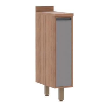 Imagem de Balcão Cozinha 20 Cm 1 Porta Cinza Puro Isa Luciane Móveis