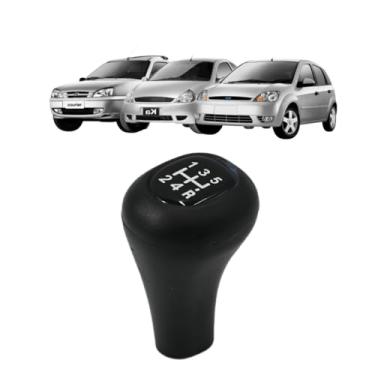 Imagem de Manopla Bola de Câmbio Ka Até 2007 - Preta Resinado Preto