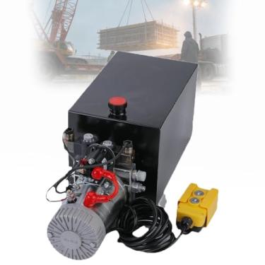 Imagem de Bomba HidráUlica, Unidade De PotêNcia De 10 Litros De Dupla AçãO/AçãO Simples, EstaçãO De Energia HidráUlica De 12v Cc Para Reboques Basculantes E ElevaçãO De VeíCulos