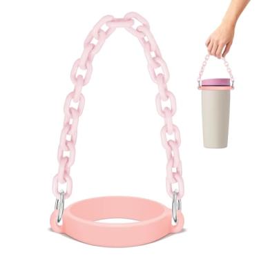 Imagem de BKBY Alça de alça de garrafa de água compatível com Owala Smoothsip Slider Caneca de café e garrafa de água Owala Freesip 680 g 947 g 1,134 g, suporte de acrílico forte seguro para corrida, corrida