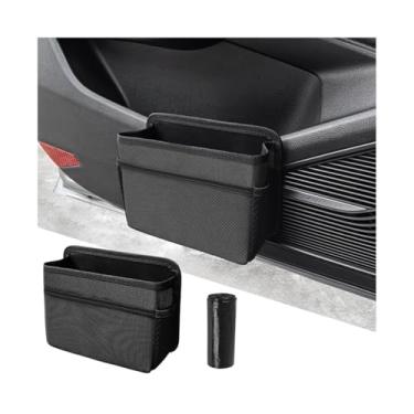 Imagem de Mandark Caixote do lixo de carro, porta-lixo dobrável para mini veículos, impermeável, para pendurar no interior automotivo, bolsa de armazenamento de lixo, acessórios para recipientes, universal para