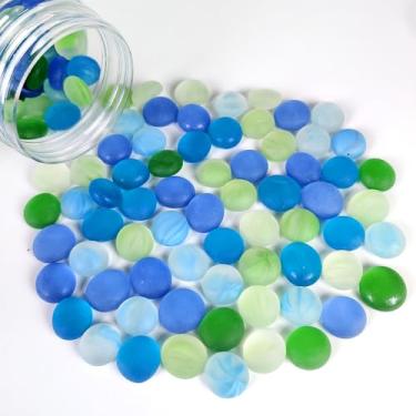 Imagem de Pedras de vidro planas, pedras, pedras, enchimentos de vasos para vasos, pedras preciosas, aquário, pedras florais decorativas, placa de Mancala, artes de mosaicos artesanais, plantas de jardim