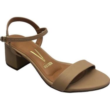Imagem de Sandália Vizzano Salto Bloco, Bege, 38