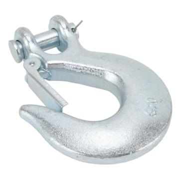 Imagem de aqxreight Gancho de Corrente de /2 Polegadas de Alta Resistência à Ruptura G70 Liga de Aço para Transporte de Reboque de Guincho Veículo Barco Gancho de Corrente de Tração Excepcional de de 1/2