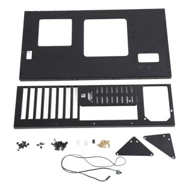 Imagem de Luqeeg Rack de Caixa Aberta para Computador Suporte de Placa-Mãe de Fixação Firme e Resistente para Placa-Mãe ATX M ATX ITX, Chassi Aberto de Computador DIY para Roteamento de Cabos, de Aço para
