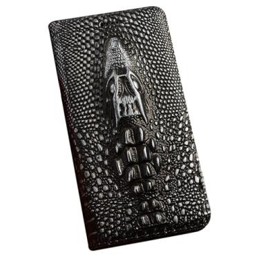 Imagem de FWYANZH Capa de couro genuíno para Google Pixel 10 Pro XL/10 PRO/10, carteira retrô personalizada com função de suporte, cobertura total, capa de couro bovino, prata, 10Pro XL