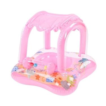 Imagem de Boia Infantil Little Float com Cobertura Removível para Piscina, Assento Anatômico e Proteção Solar 0 a 3 Anos – Segurança e Conforto