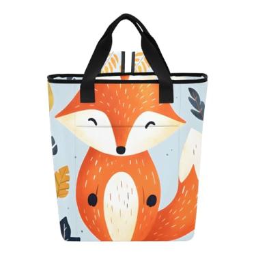 Imagem de Joitme Bolsa térmica caprichosa outono raposa abóboras bolotas lancheira térmica 36 latas mochila refrescante para mulheres viagens