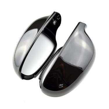 Imagem de 2 peças de reposição para carro Aarts tampa do espelho retrovisor lateral carbono preto compatível com VW Golf MK5 2006 2007 2008 2009 2010 1K0857538 / 1K0857537(Black)