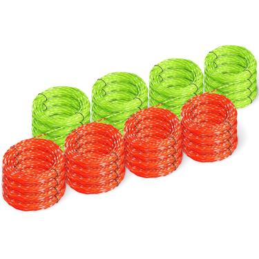 Imagem de Linha de aparador de cordas .095, linha de aparador torcido de substituição compatível com todos os cortadores de corda de 38 cm EGO Weed Wacker String, linha de aparador torcido de posicionamento