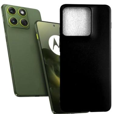 Imagem de MAOUICI Capa para Motorola Edge 70/Motorola Moto X70 Air, capa macia de TPU antiimpressão digital [6,7 polegadas] preta