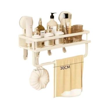 Imagem de Prateleira De Banheiro Com Ventosa Sem Furadeira, Suporte De Alumínio 