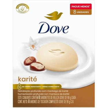 Imagem de Dove Sabonete em Barra Karité 90g 8 unidades