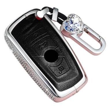 Imagem de Capa luxuosa para chave de carro compatível com BMW F10 F20 F30 F34 F11 F15 F16 1 3 5 7 Series X1 X3 X5 X6 F25 F31 M3 M4 Chave Fob Capa Acessórios(Black Set 1)