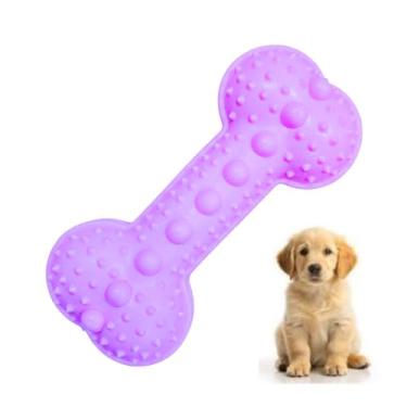 Imagem de Osso Porta Petisco Mordedor para Cães Médio e Grande Porte (Rosa)