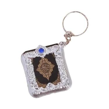 Imagem de Mini Bíblia Sagrada Em Chaveiro, Presente Espiritual Cristão Com Capa 