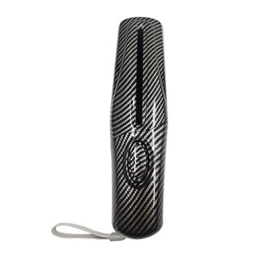 Imagem de Esquirla Mini de papel, ferramenta portátil para cortar papel em tiras pequenas, cortador de documentos para anotações, uso em dormitórios, Cor Fibra de Carbono