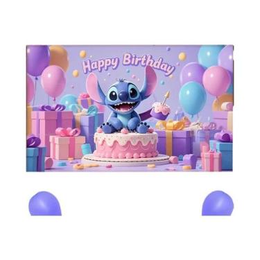 Imagem de Decoração De Festa De Aniversário Infantil Lilo & Stitch Balões Presen