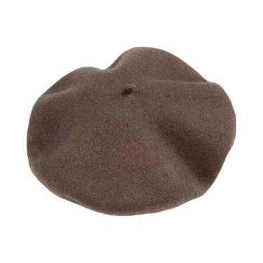 Imagem de Boina Vintage Feminina De Inverno, Chapéu Casual Quente Para Meninas -