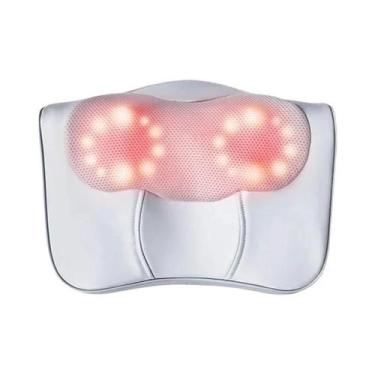 Imagem de Massageador Cervical Para Pescoço, Ombros E Costas Shiatsu Com Compres