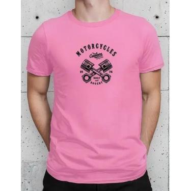 Imagem de Camiseta Camisa Adulto Masculina Feminina Algodão Motoqueiro Motocicli