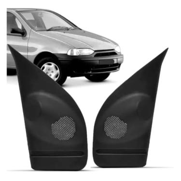 Imagem de Moldura Acabamento Interno Retrovisor Sem Furo Fiat Palio Fire 97 a 2005 4 Portas Lado Direito Passageiro