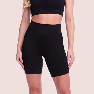 Imagem de Bermuda Fitness Plié Feminina Sem Costura Canelada-Feminino
