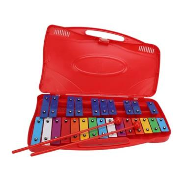 Imagem de Naroote Instrumento de Alumínio Xilofone Infantil Colorido Profissional de 25 Notas para Educação Infantil, Tinta Inodora para Bebês e Crianças Em Idade Escolar, Leve Com Maleta de Transporte para