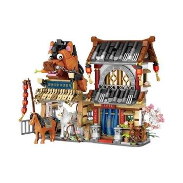 Imagem de Blocos De Montar Para Crianças Série Loz Street View Modelo De Loja De