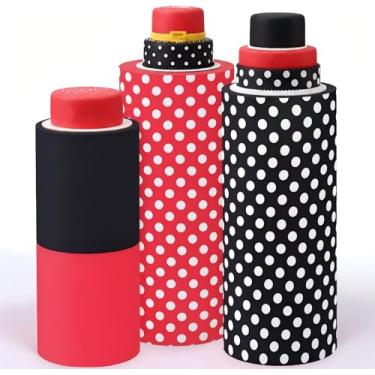 Imagem de Mindsoft Conjunto de 3 capas de suporte cilíndrico de elastano para festas, capas de pedestal de cilindro flexível, mesas de sobremesa para decoração de festa de aniversário, casamento, chá de bebê