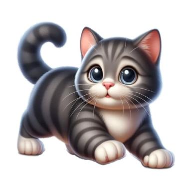 Imagem de Adesivo de gato fofo para carros, pacote com 2 decalques de veículos à prova d'água para porta traseira, porta-malas, SUV, decoração de sedan, adesivos engraçados de carro, adesivos de vinil d084