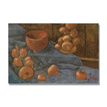 Imagem de NHLDZYH Vintage Fruta Ainda Natureza Tela Retro Frutas Motivo Estilo Country Decoração de Parede para Cozinha e Sala de Jantar. C28. 70 x 105 cm. Apenas Tela