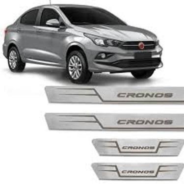 Imagem de Soleira Baixo Relevo Em Aço Inox Fiat Cronos Todos Os Anos