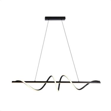 Imagem de Pendente Led Moderno Taschibra Union 38W 3000K Quente Preto