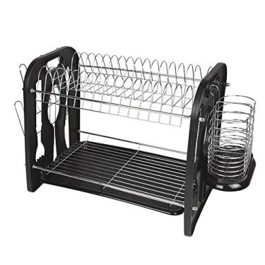 Imagem de Mor - Escorredor de Louças Maggiore 2 Andares 16 Pratos Preto