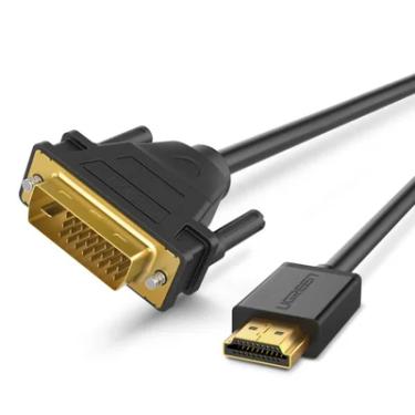 Imagem de Cabo HDMI Macho DVI D Macho Ugreen 24+1 Blindado 2m