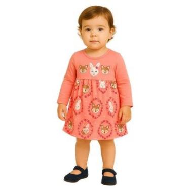 Imagem de Vestido Bordado Interior Flanelado Infantil Menina Kyly-Feminino
