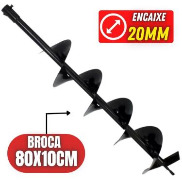 Imagem de Broca 80x10cm Para Perfurador De Solo Bitola Do Eixo