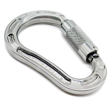 Imagem de Mosquetão Alumínio Hms Trava Auto 22kn Curvo Inovation Cinza